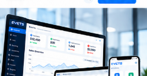 EVETS Complete Business Software Solutions Mockup